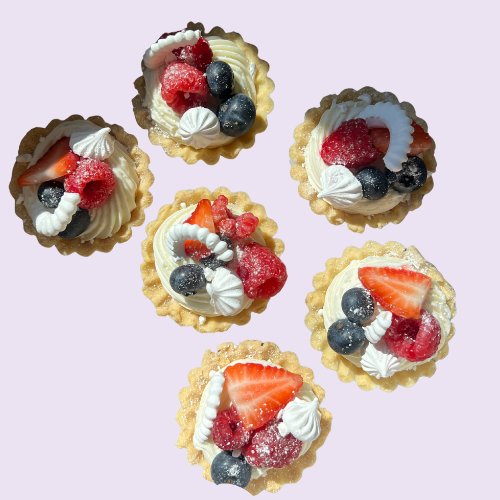 Scalloped Berry Tarts